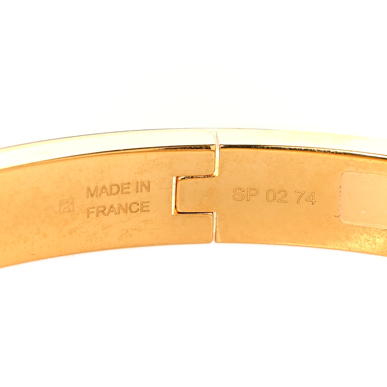 Hermes Enamel Mini Clic Kelly Bracelet PM Creme 4 of 5
