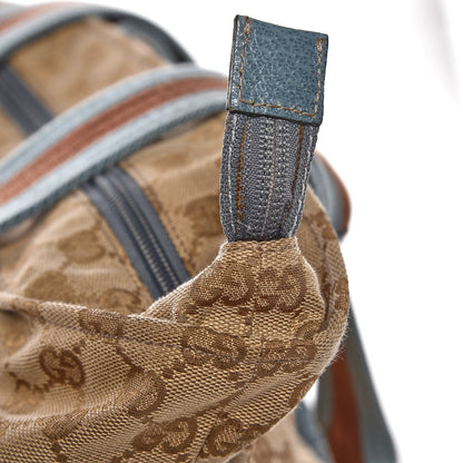 Gucci GG Monogram Large Web Handle Bucket Tote Blue 10 of 10