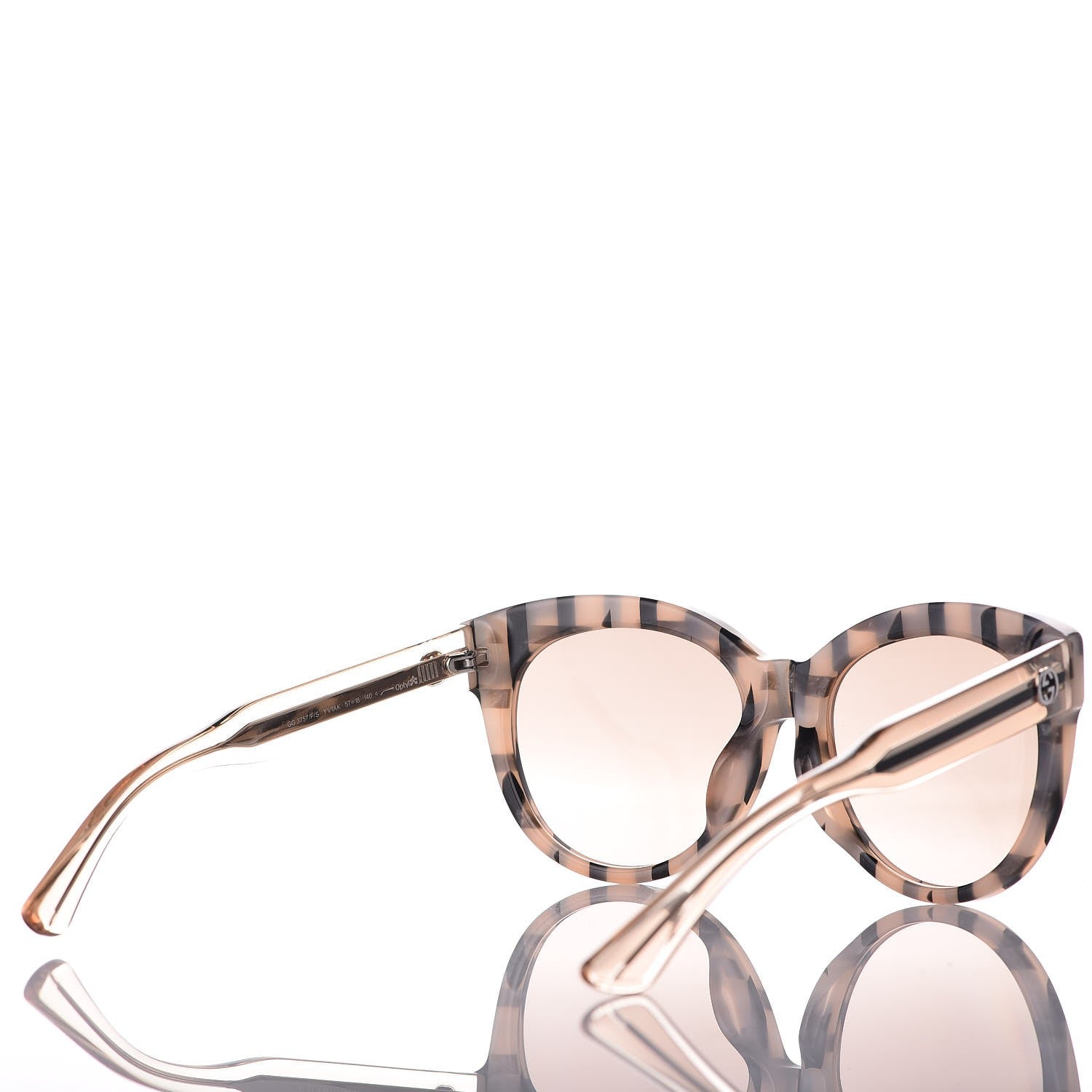 Gucci Cat Eye GG3757/F/S Sunglasses Black Pink 4 of 8
