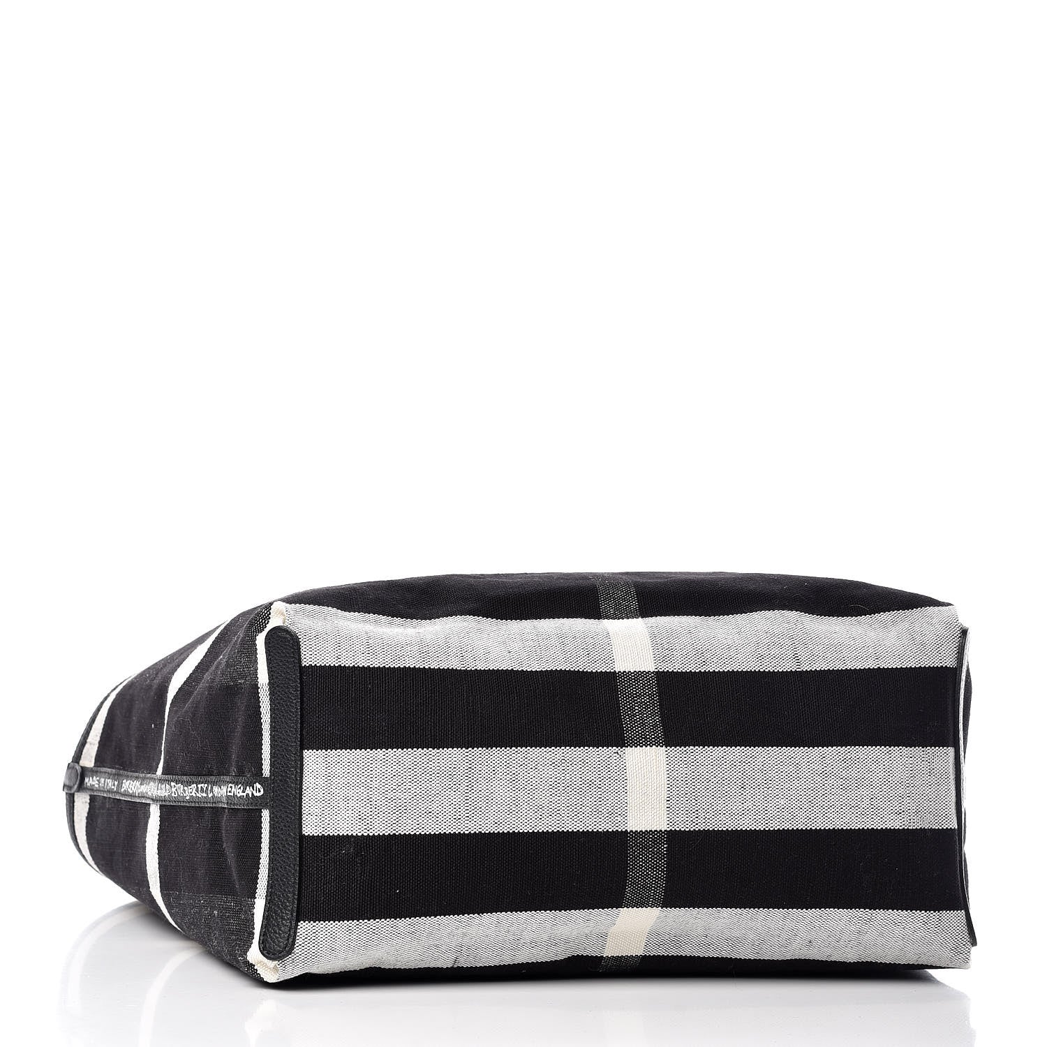Burberry Coated Canvas Mega Check Sketchbook Medium Reversible Doodle Tote Black 7 of 13