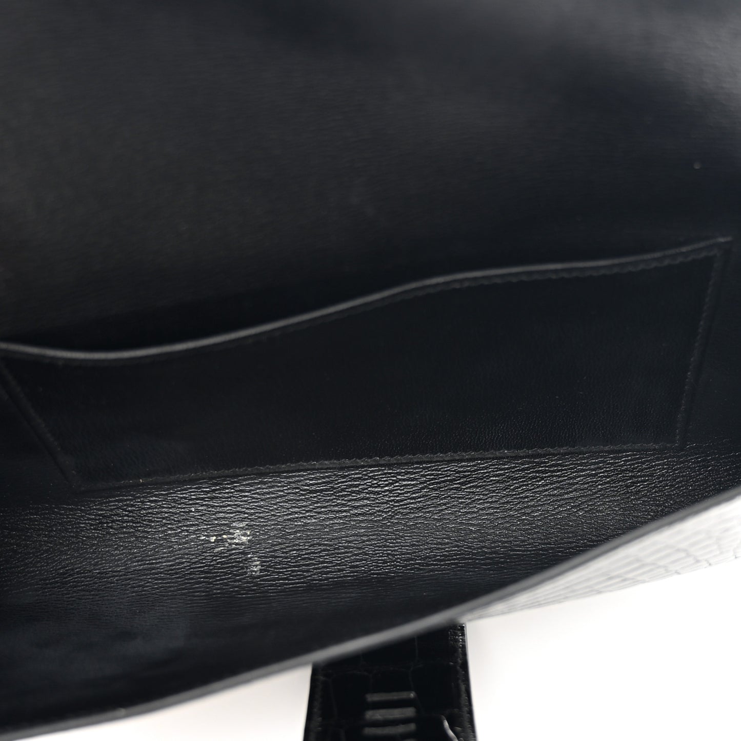 Shiny Alligator Medor Clutch 23 So Black