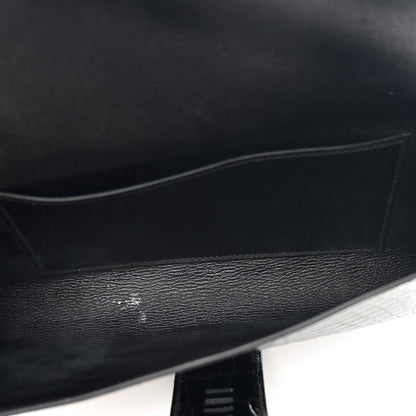 Hermes Shiny Alligator Medor Clutch 23 So Black 5 of 8