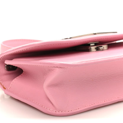 Balenciaga Calfskin Stripe Embossed Gossip Chain Bag XS Candy Pink 8 of 9