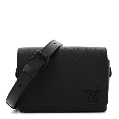 Louis Vuitton Cowhide Fastline Wearable Wallet Black 1 of 10