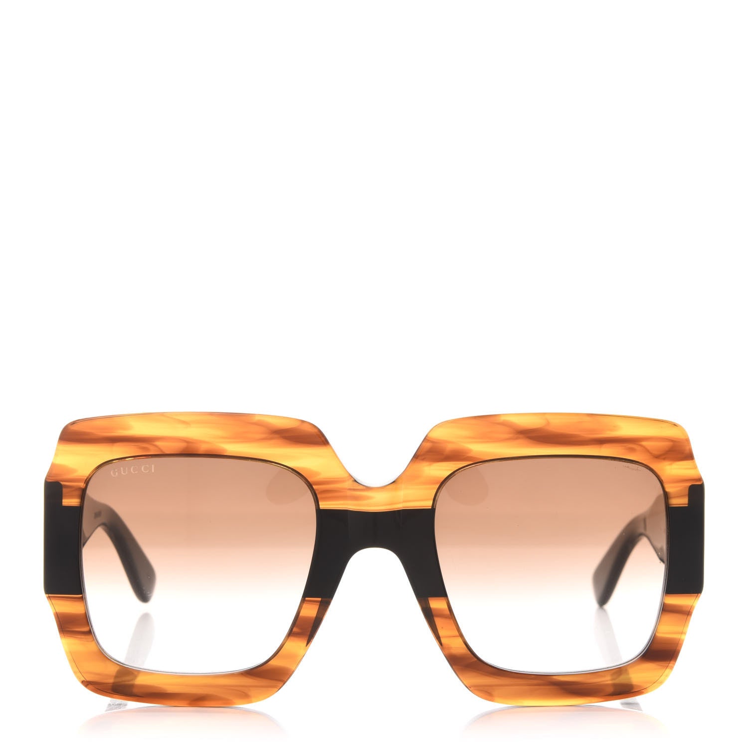 Gucci Square Frame GG0178S Sunglasses Havana 2 of 9