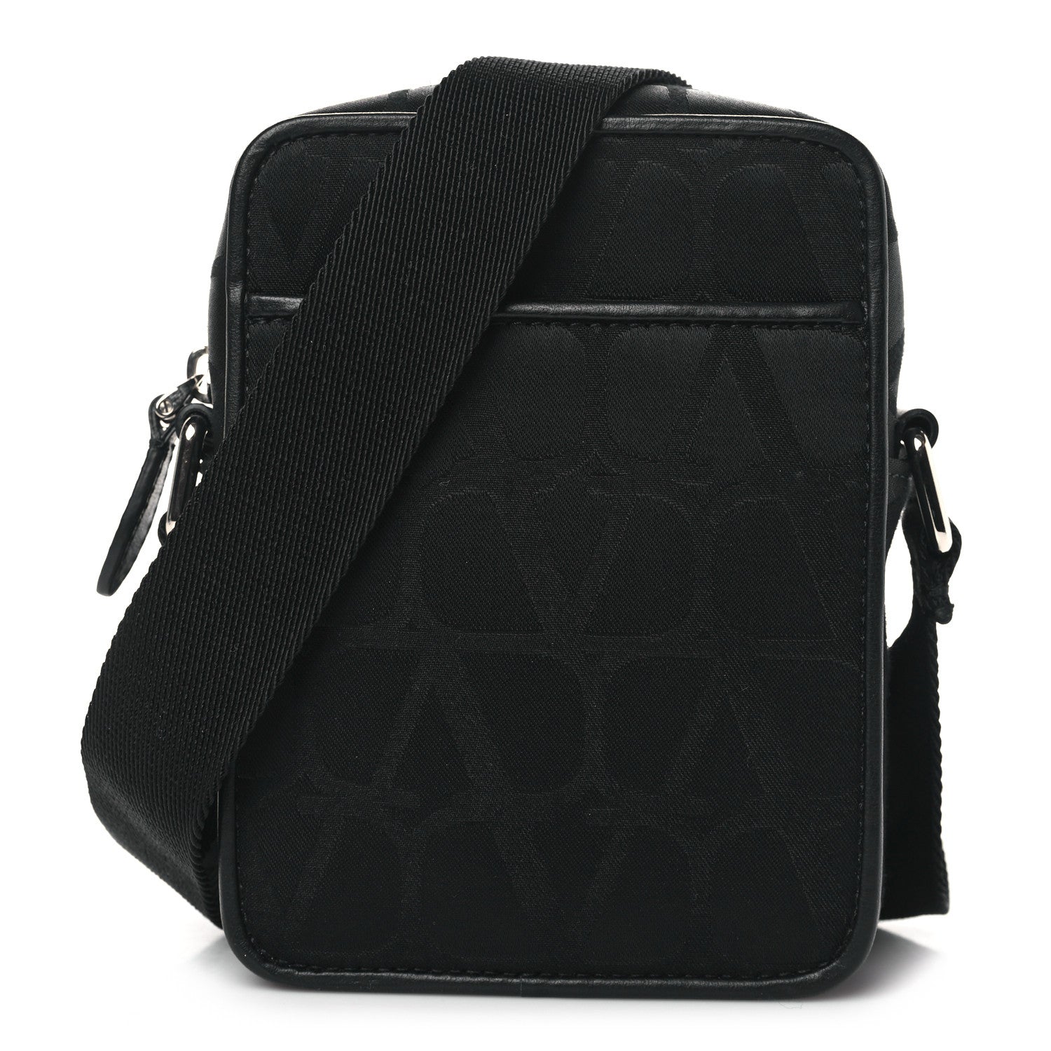 Valentino Garavani Toile Iconographe Calfskin Vlogo Small Mens VLogo Crossbody Black 1 of 9