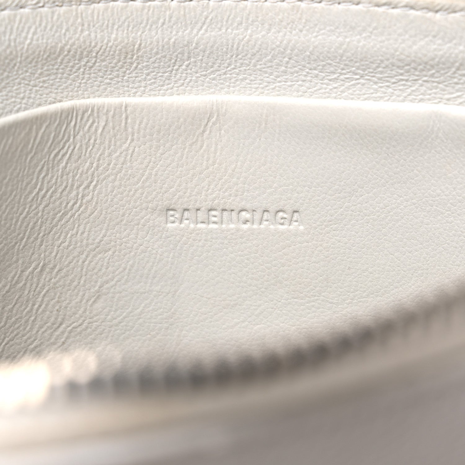Balenciaga Grained Calfskin Classic Silver Hardware Reporter Crossbody White 6 of 15