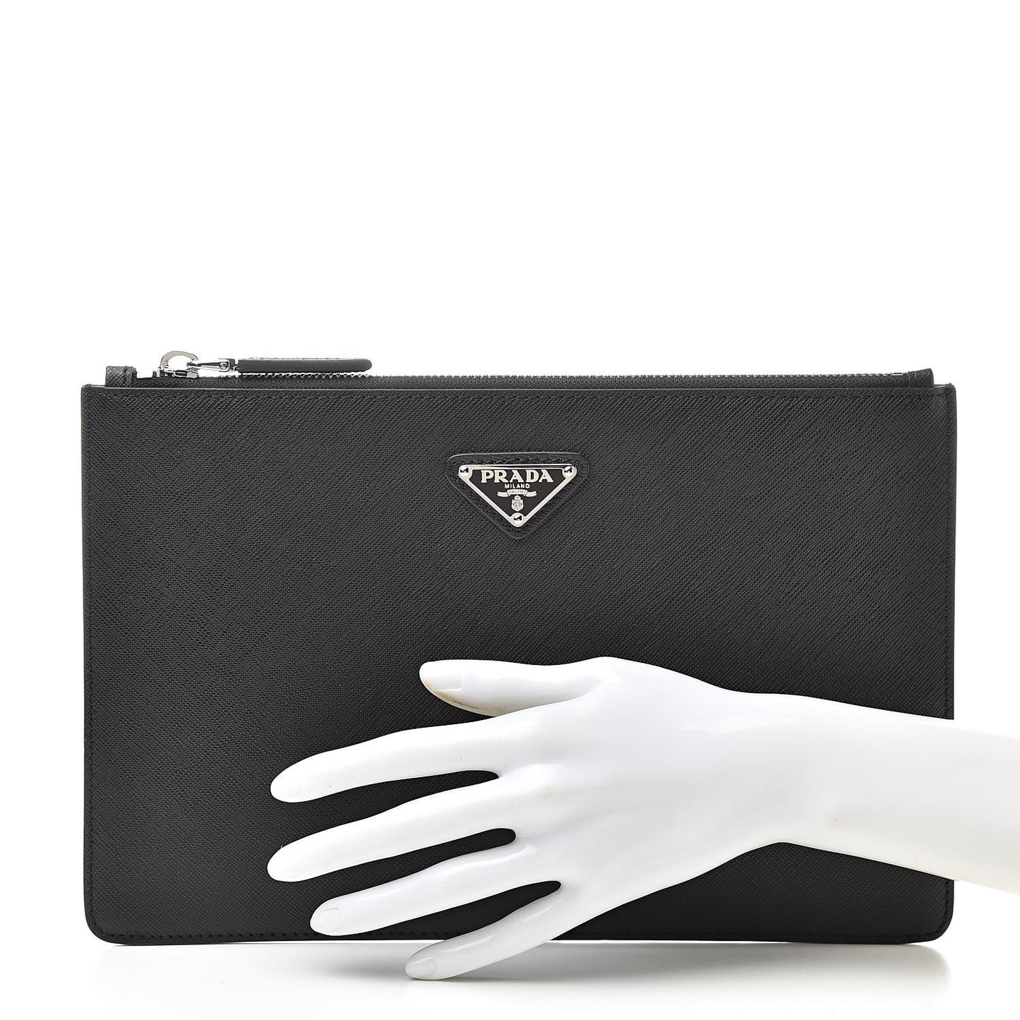 Saffiano Portfolio Case Black