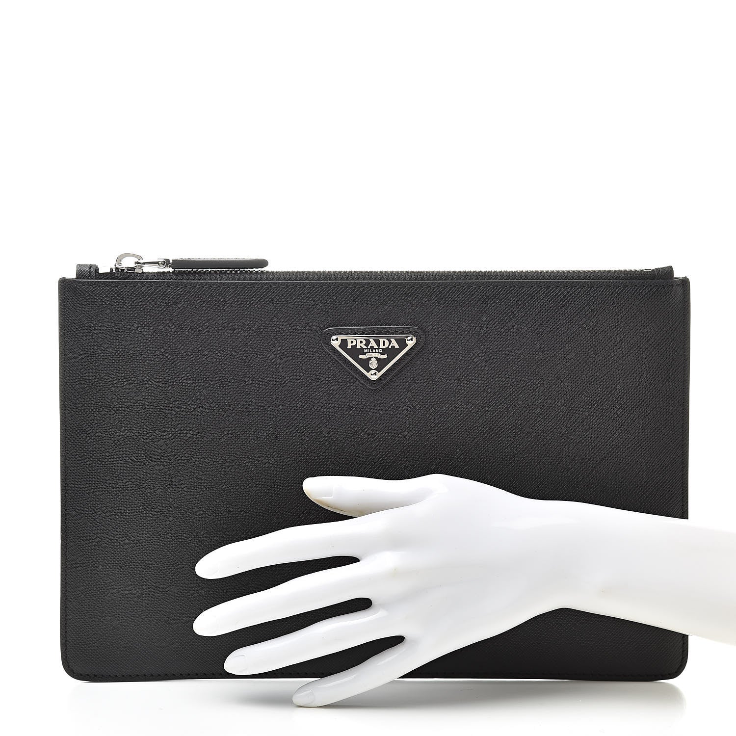 Prada Saffiano Portfolio Case Black 2 of 10