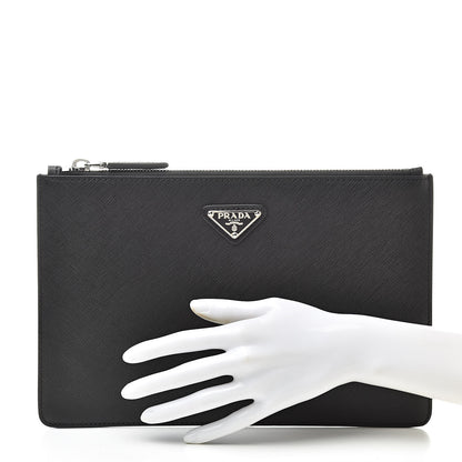 Prada Saffiano Portfolio Case Black 2 of 10