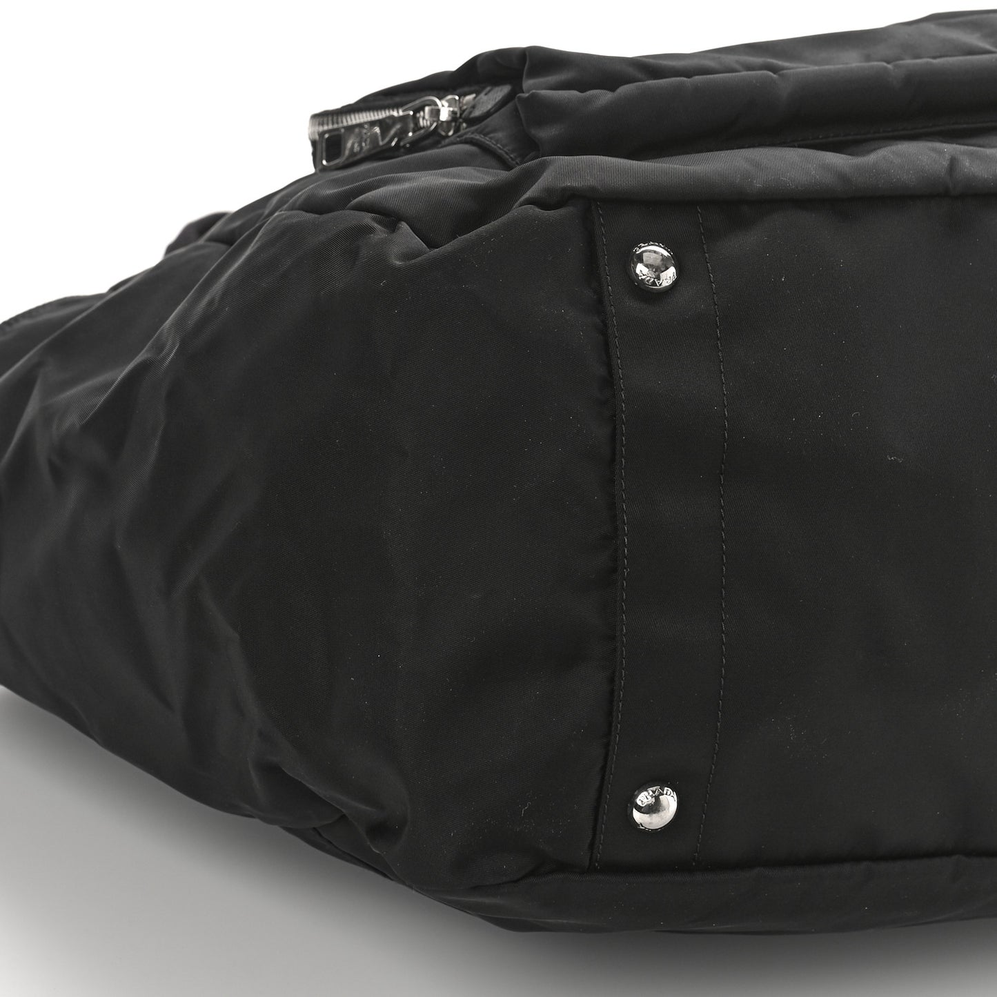Tessuto Nylon Vela Diaper Bag Black