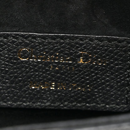 Christian Dior Grained Calfskin Mini Saddle Bag With Strap Black 6 of 12