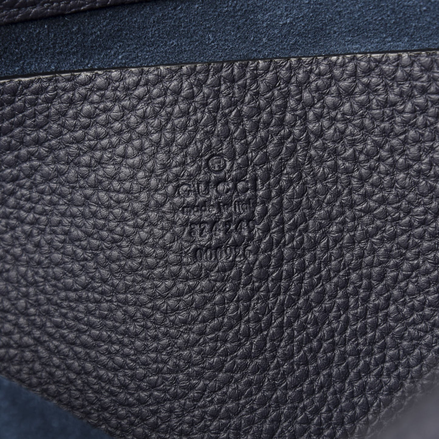 Grained Calfskin Mens Double Buckle Flap Messenger Bag Blue