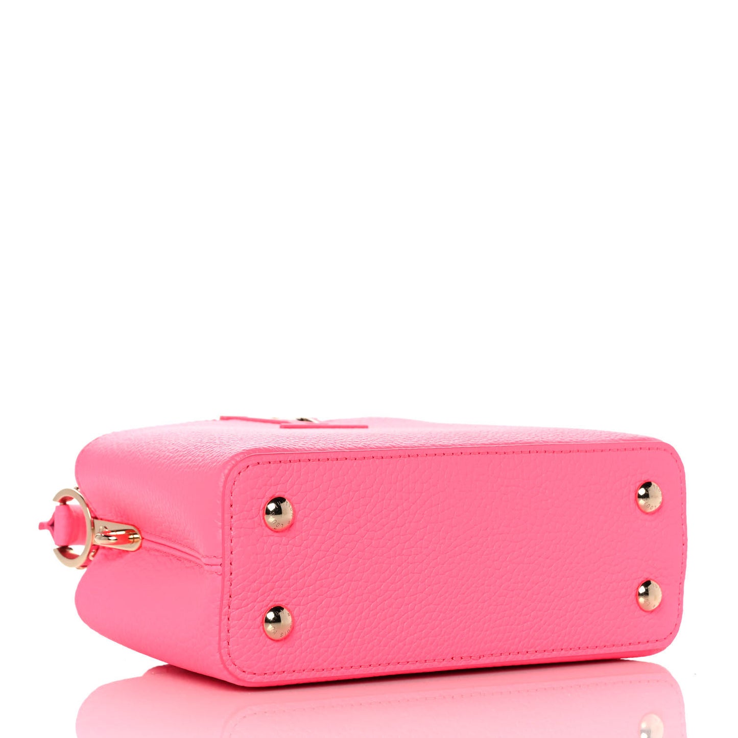 Taurillon Monogram Tuffetage Capucines Mini Fluo Pink