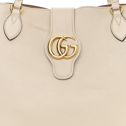 Gucci New Sakai Calfskin Lux Medium Dahlia Tote Mystic White 13 of 18
