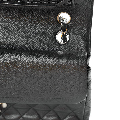 Chanel Caviar Quilted Medium Double Flap Black 15 of 17