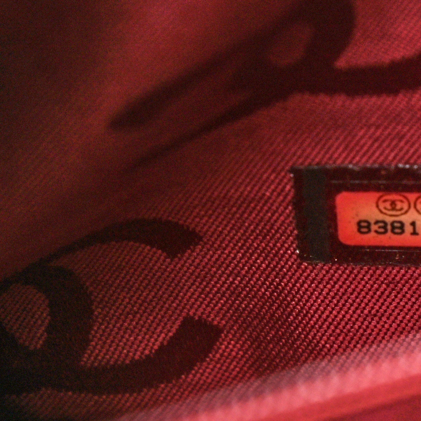 Calfskin Stitch Surpique Bowler Red
