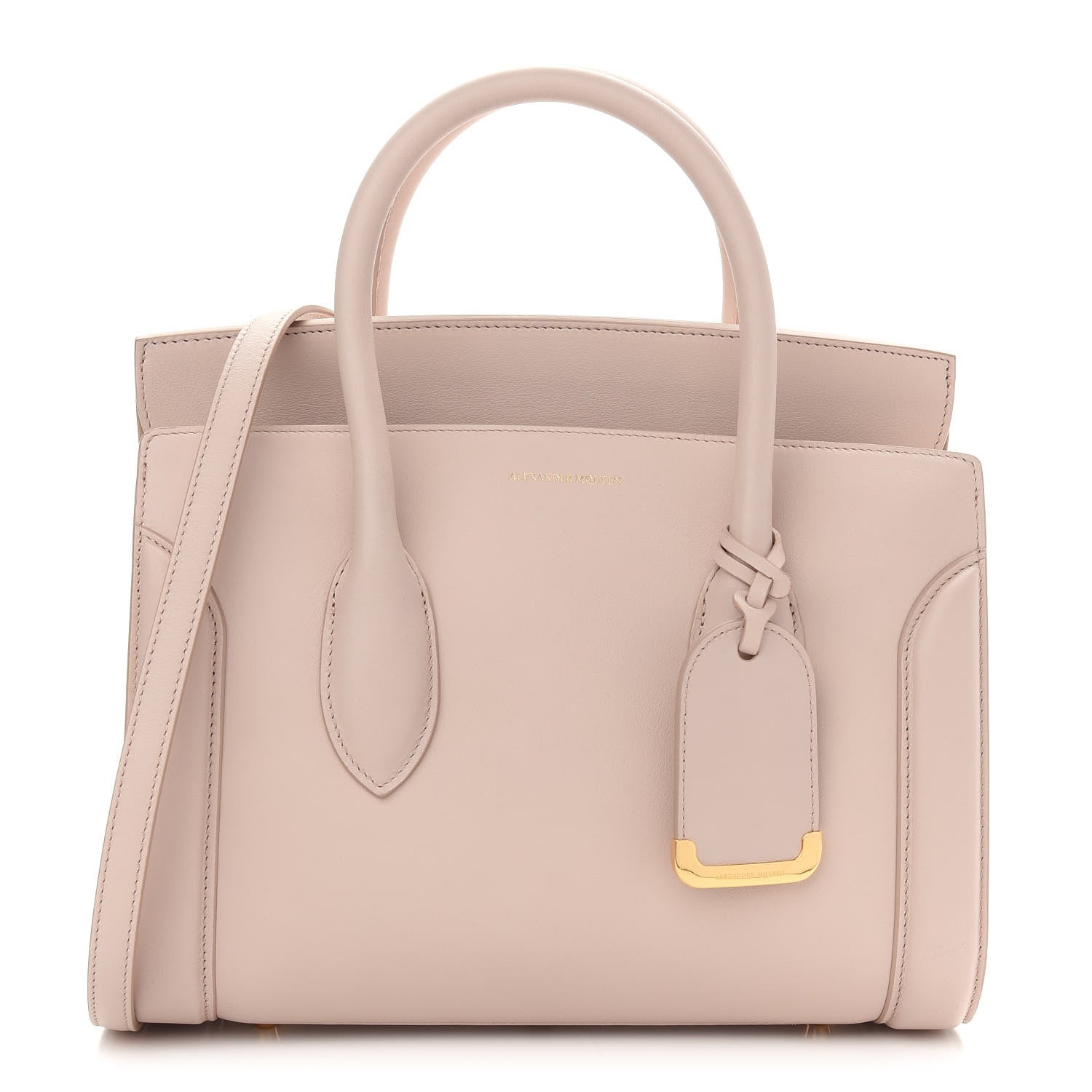 Alexander McQueen Sweet Calfskin Small Heroine 30 Nude 1 of 8