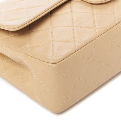Chanel Lambskin Quilted Medium Double Flap Beige 6 of 10