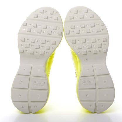 Gucci Calfskin Mens Rhyton Sneakers 11 Yellow Fluo 5 of 10