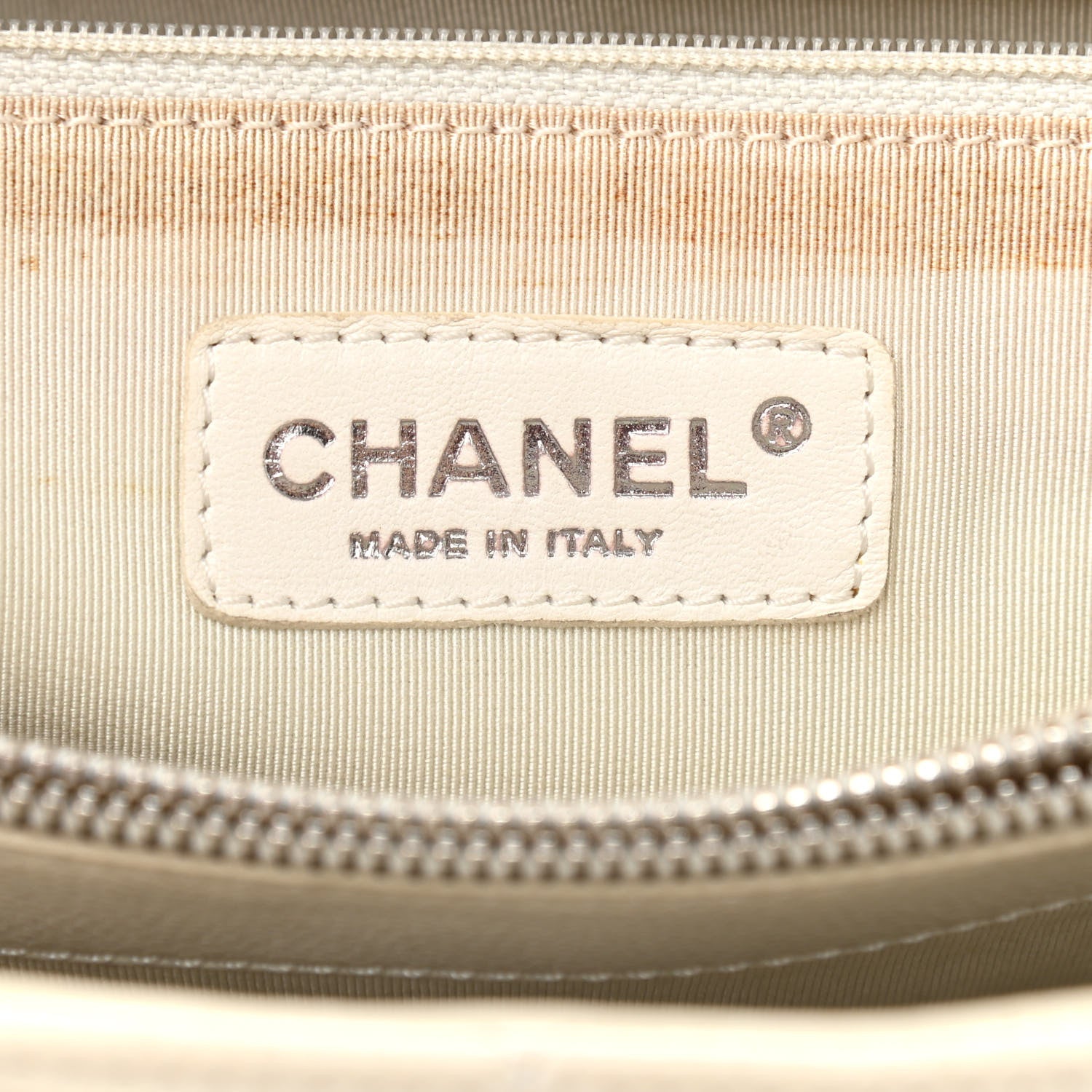 Chanel Caviar Quilted Grand Shopping Tote GST White 6 of 10