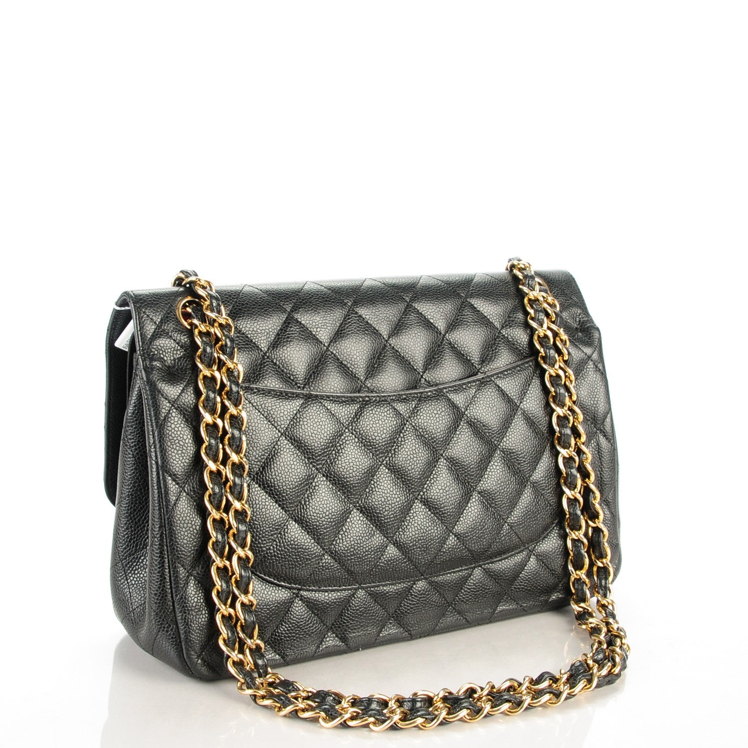 Chanel Caviar Quilted Jumbo Double Flap Black 3 of 8