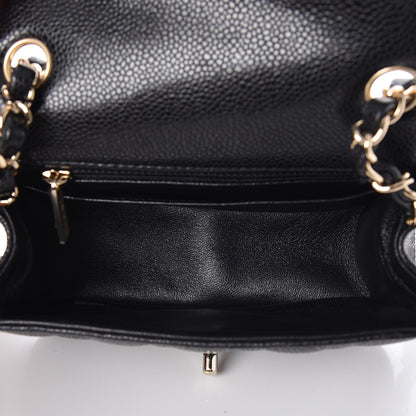 Chanel Caviar Quilted Mini Square Flap Black 5 of 8
