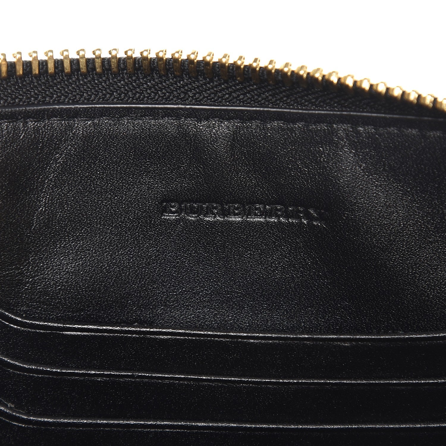Burberry Signature Grain Calfskin Check Embossed Peyton Crossbody Clutch Bag Black 6 of 6