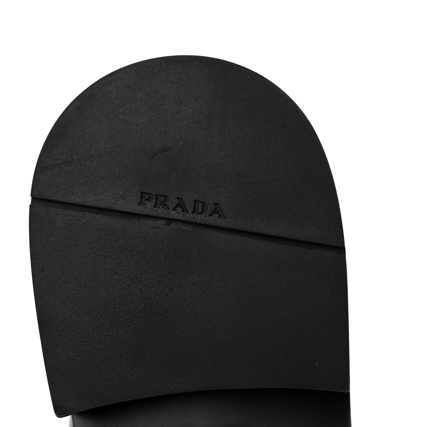 Prada Spazzolato Metal Triangle Logo 20mm Loafers 36 Black 9 of 10
