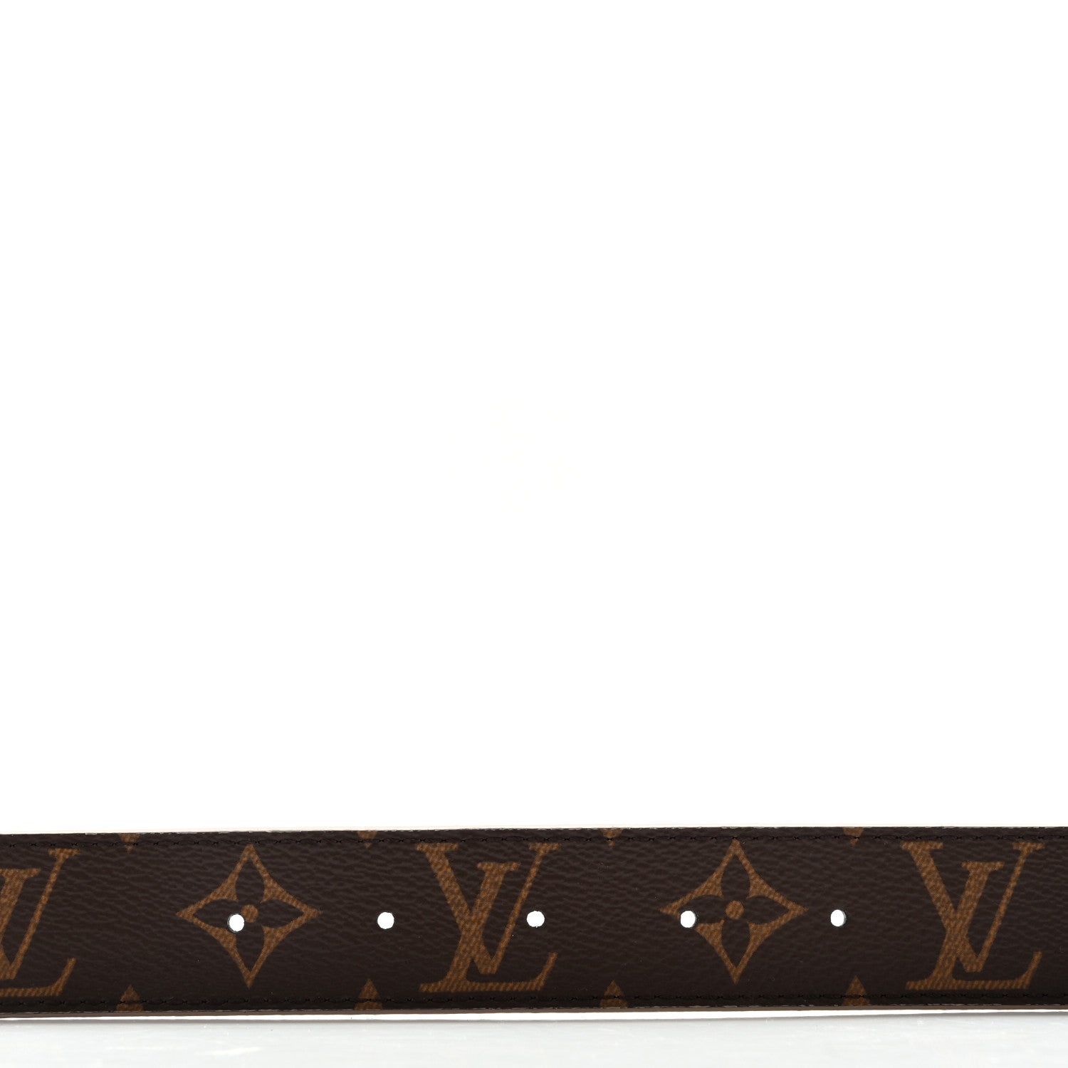 Louis Vuitton Calfskin Monogram 30mm LV Initiales Reversible Belt 80 32 Beige 5 of 9