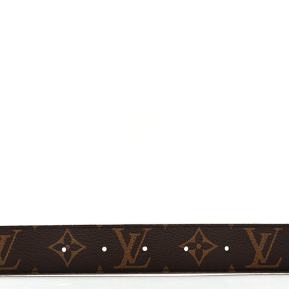 Louis Vuitton Calfskin Monogram 30mm LV Initiales Reversible Belt 80 32 Beige 5 of 9
