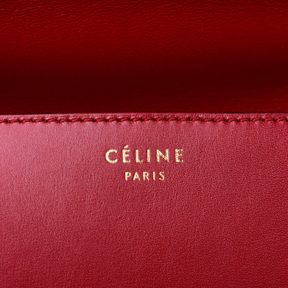 Celine Box Calfskin Medium Classic Box Flap Bag Red 5 of 11