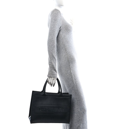 Christian Dior Calfskin Embossed Medium Book Tote Black 2 of 12