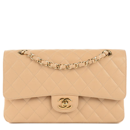 Chanel Caviar Quilted Medium Double Flap Beige Clair 1 of 7