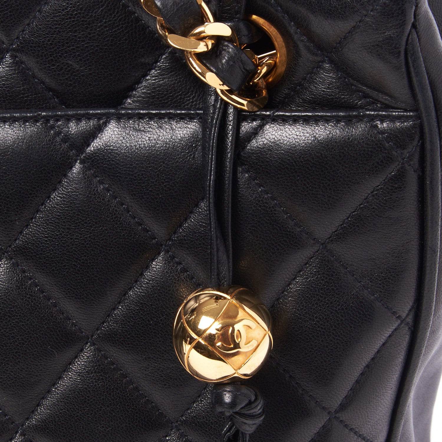 Chanel Lambskin Quilted Shoulder Bag Black 7 of 11