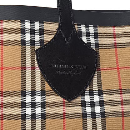 Burberry Vintage Check Medium The Giant Reversible Tote Antique Yellow Bright Red 11 of 18