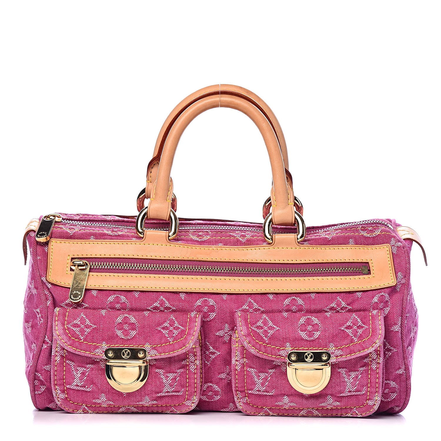 Louis Vuitton Monogram Denim Neo Speedy Fuchsia 1 of 10