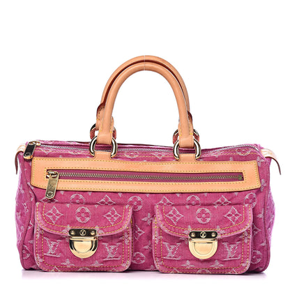 Louis Vuitton Monogram Denim Neo Speedy Fuchsia 1 of 10