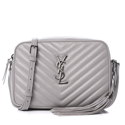 Saint Laurent Calfskin Matelasse Monogram Lou Camera Bag Granite 1 of 9