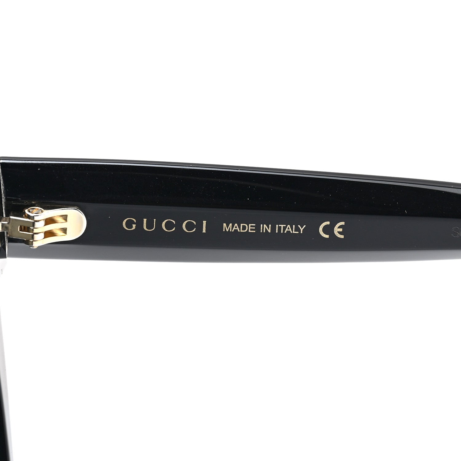 Gucci Acetate Crystal Star Round Frame Sunglasses GG0208S Black 5 of 6