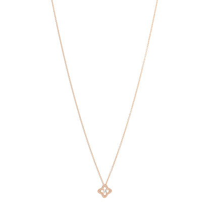David Yurman 18K Yellow Gold Diamond Venetian Quatrefoil Pendant Necklace 1 of 5