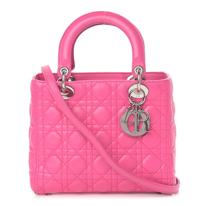 Christian Dior Lambskin Cannage Medium Lady Dior Pink 1 of 15