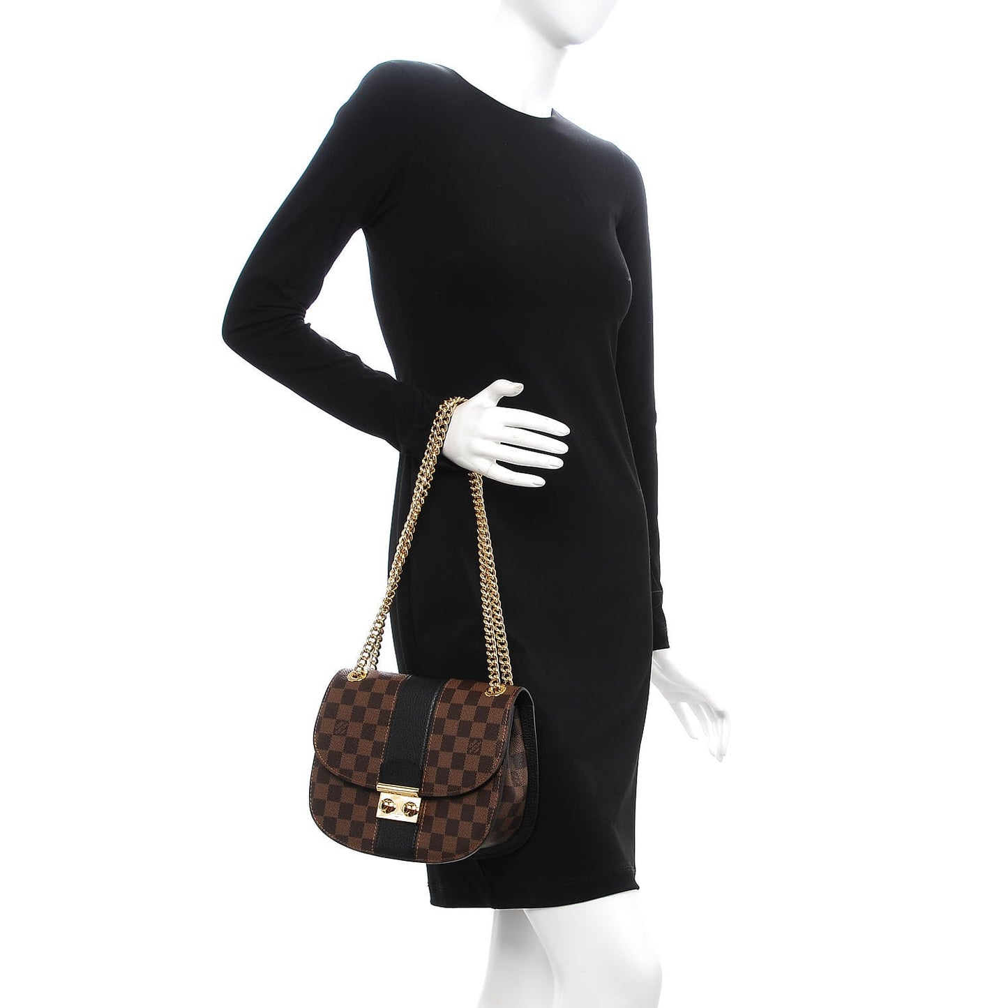 Damier Ebene Cuir Taurillon Wight Black