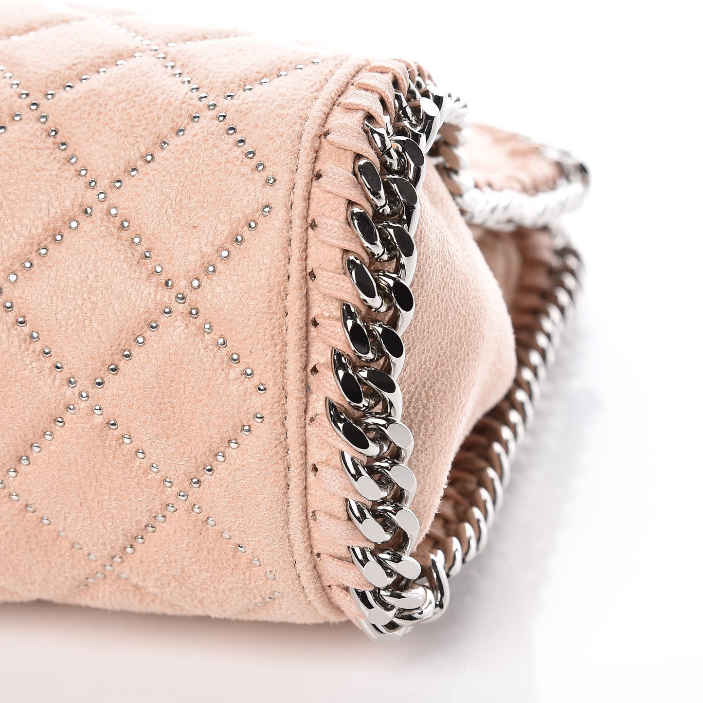 Shaggy Deer Quilted Studded Mini Falabella Powder