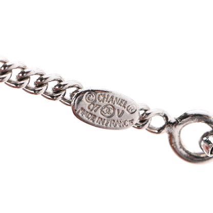 Chanel Crystal CC Necklace Silver 5 of 5