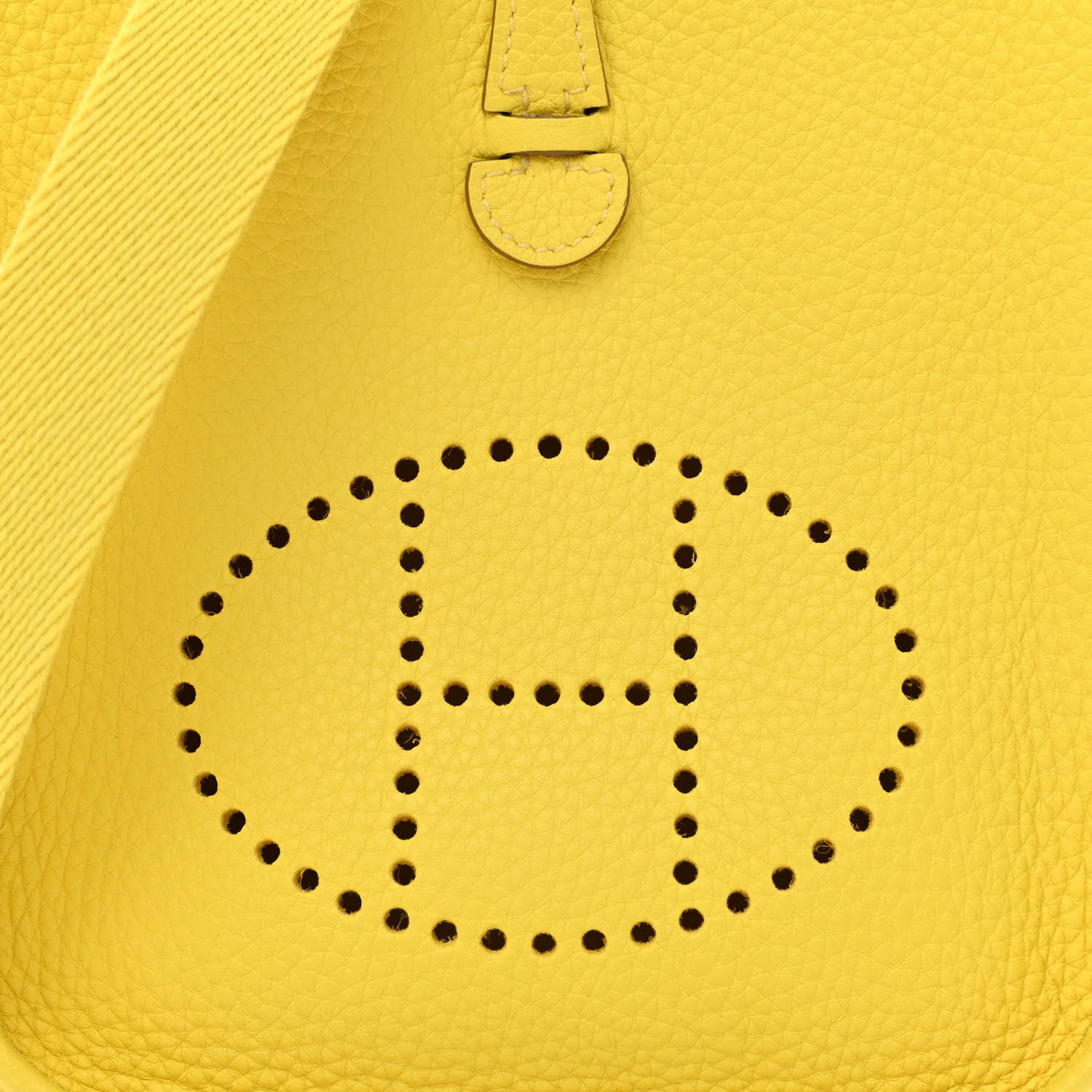 Hermes Taurillon Clemence Evelyne TPM Lime 8 of 11
