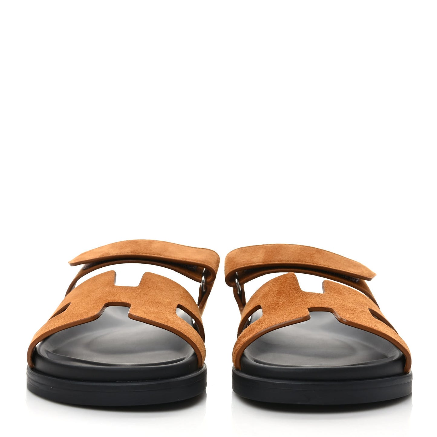 Suede Goatskin Womens Chypre Sandals 38.5 Naturel