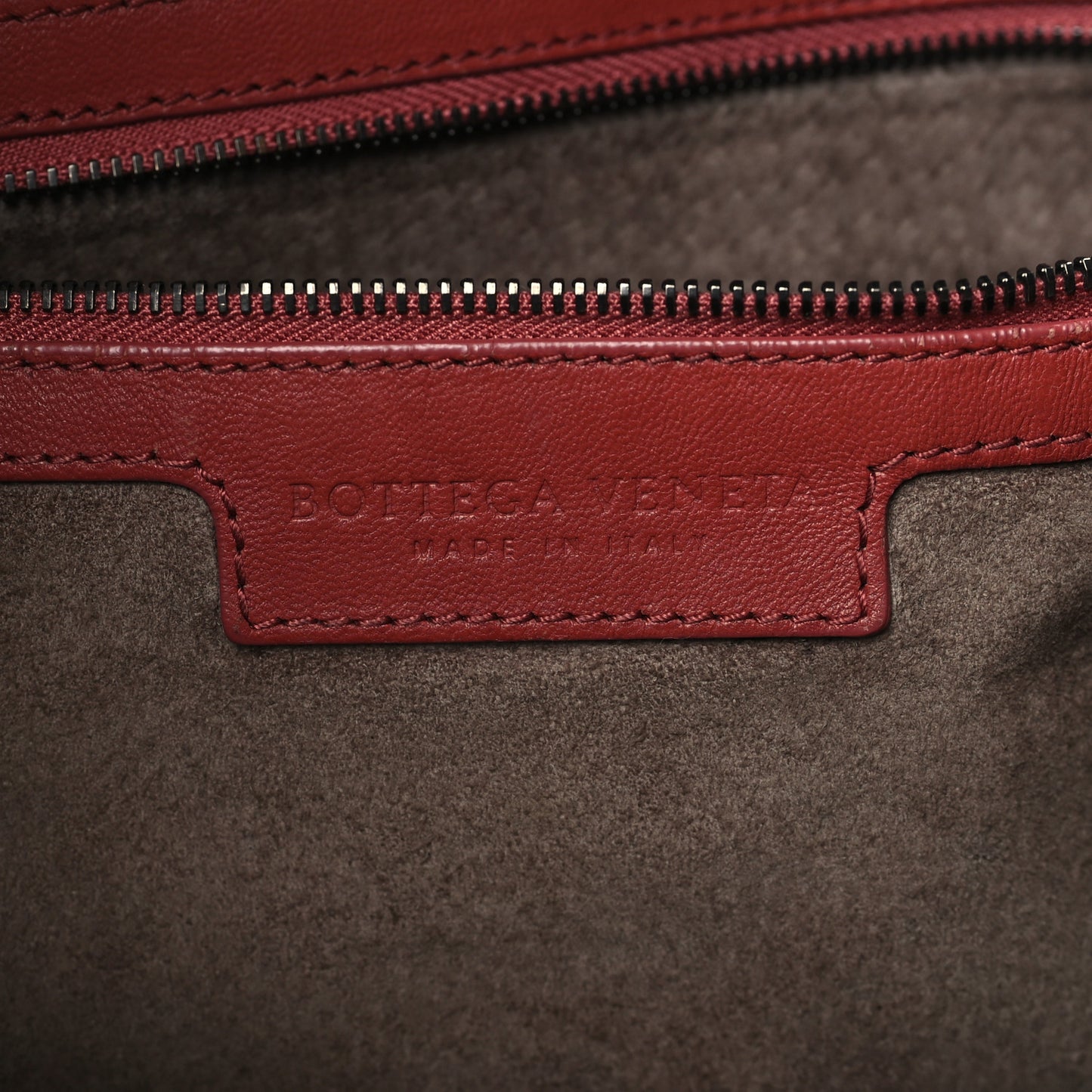 Nappa Intrecciato Large Veneta Hobo Rust