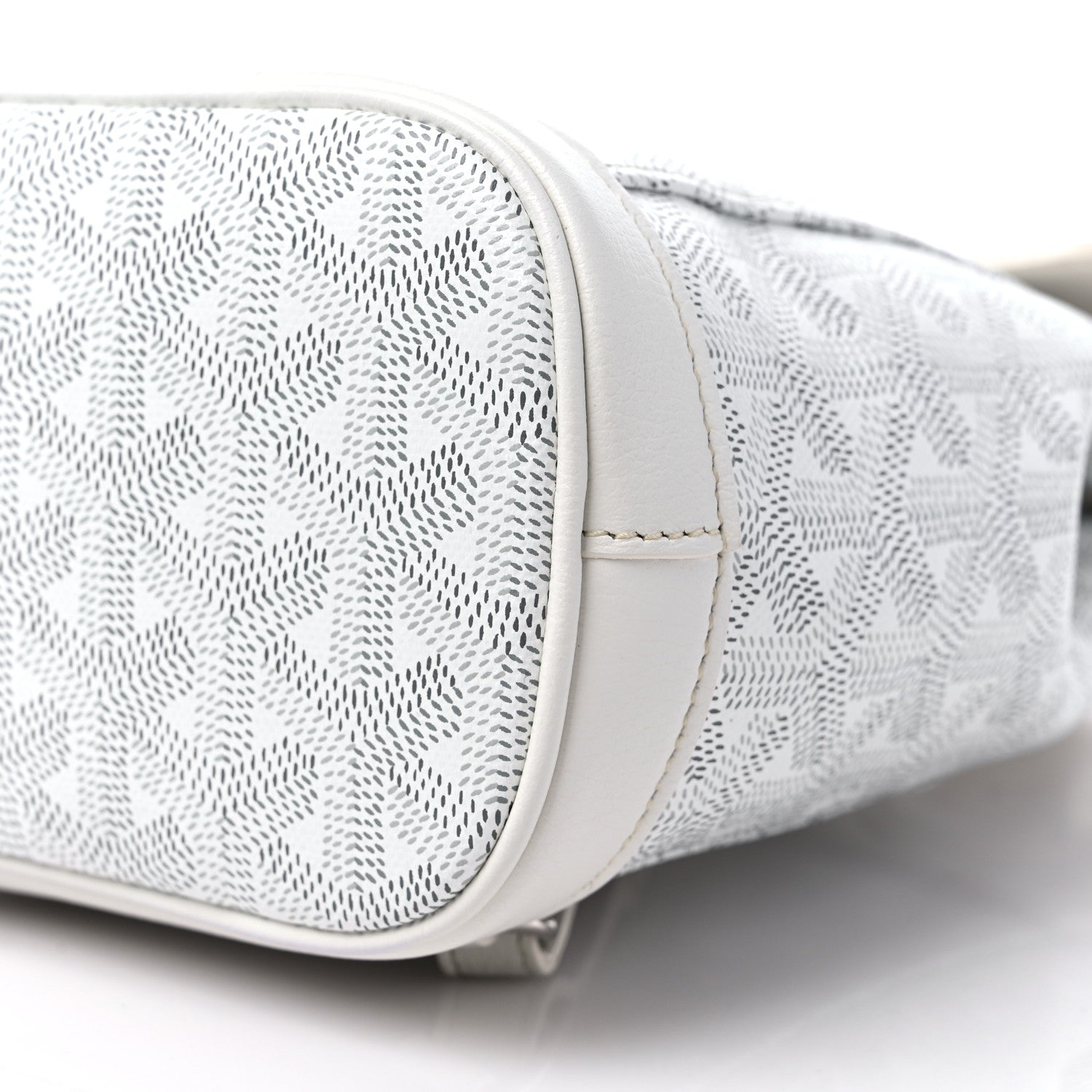 Goyard Goyardine Calfskin Mini Alpin Backpack White 9 of 10