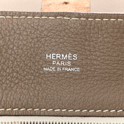 Hermes Taurillon Clemence Marwari GM Etoupe 6 of 11